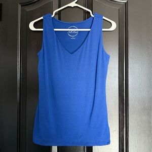 NWT INC International Concepts "Goddess Blue" V-Neck Tank Top - Size M